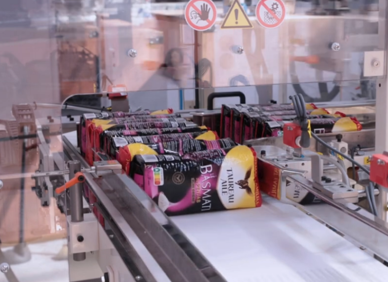 Case packing rice and pasta